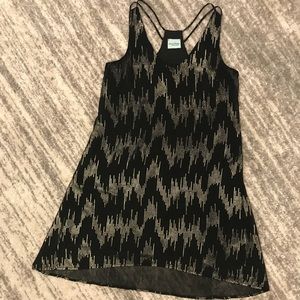 Audrey 3 + 1 black and gold dress